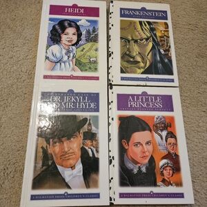 4 Dalmatian Press Children's Classics Stories Heidi Frankenstein Little Princess